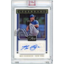 Max Scherzer 2022 Panini Three and Two Legendary Autograph Card #LS-MS 3/10