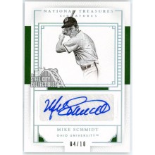 Mike Schmidt 2016 Panini National Treasures Collegiate Auto 4/10