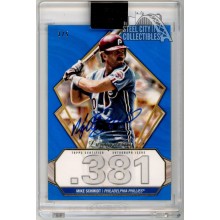 Mike Schmidt 2022 Topps Luminaries Hit Kings Blue Autograph Card #HK-MS 3/5