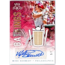 Mike Schmidt 2017 Panini Diamond Kings Bat Kings Game-Used Bat Auto 5/7