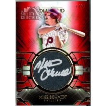 Mike Schmidt 2021 Topps Diamond Icons Silver Ink Red Autograph Card #SI-MS 1/5