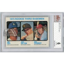 Mike Schmidt 1973 Topps Baseball Rookie Card #615 BVG 6 (392)