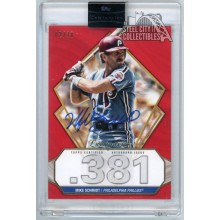Mike Schmidt 2022 Topps Luminaries Hit Kings Red Autograph Card #HK-MS 02/10