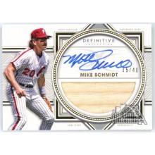 Mike Schmidt 2022 Topps Definitive Collection Relic Auto Card #DARC-MSC 35/40