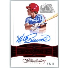 Mike Schmidt 2017 Panini Flawless Greats Ruby Autograph Card #GA-MS 04/10