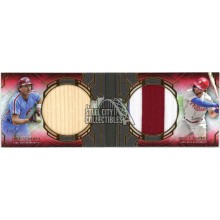 Mike Schmidt Bryce Harper 2021 Topps Diamond Icons Dual Relic Booklet Card #DPDR-SH 4/5