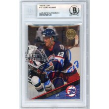 Teemu Selanne 1993-94 Leaf "HOF 17" Autograph Card #13 BAS