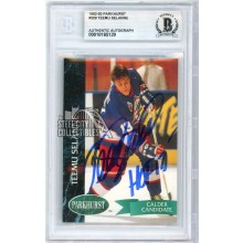 Teemu Selanne 1992-93 Parkhurst "HOF 17" Autograph Rookie Card #209 BAS