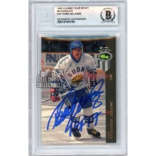Teemu Selanne 1993 Classic Four Sport McDonald's "HOF 17" Autograph Card #19 BAS