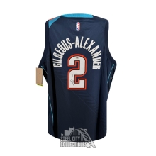 Shai Gilgeous-Alexander Autographed Oklahoma City Thunder Nike Swingman 25-26 City Edition Basketball Jersey - PSA/DNA