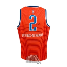 Shai Gilgeous-Alexander Autographed Oklahoma City Thunder Jordan Orange Swingman Statement Edition Basketball Jersey - PSA/DNA (Signed On Jersey)