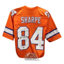 Shannon Sharpe Autographed Denver Custom Orange Football Jersey - BAS