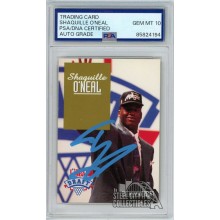 Shaquille O'Neal 1992-93 Skybox Draft Autograph Rookie Card #DP1 PSA/DNA 10 (Blue)
