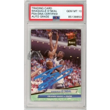 Shaquille O'Neal 1992-93 Fleer Ultra Autograph Rookie Card #328 PSA/DNA 10 (Light Blue)