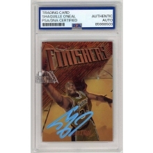 Shaquille O'Neal 1997-98 Topps Finest Finishers Autograph Card #50 PSA/DNA (Blue)