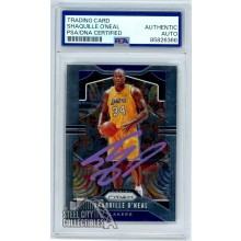 Shaquille O'Neal 2019-20 Panini Prizm Autograph Card #11 PSA/DNA (Purple)