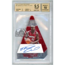Shaquille O'Neal 2013-14 Panini Preferred Crown Royale Red Autograph Card #63 11/20 BGS 9.5