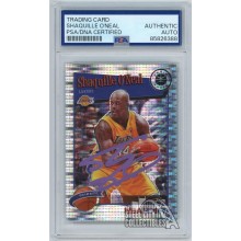 Shaquille O'Neal 2019-20 Panini Hoops Premium Stock Auto Card PSA/DNA (Purple)