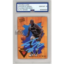 Shaquille O'Neal 1993-94 Fleer Ultra Autograph Card #5 PSA/DNA 10 (Blue)
