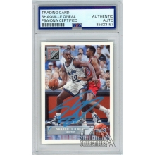 Shaquille O'Neal 1993 Upper Deck Future Rookie Auto Card PSA/DNA (Light Blue)