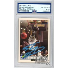 Shaquille O'Neal 1992 Classic Draft Picks Rookie Auto Card PSA/DNA (Light Blue)