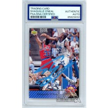 Shaquille O'Neal 1992-93 Upper Deck Top Rookie Auto Card PSA/DNA (Light Blue)