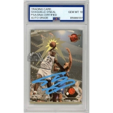 Shaquille O'Neal 1992-93 Fleer Ultra Rejector Autograph Rookie Card #4 PSA/DNA 10 (Blue)