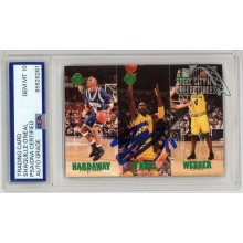 Shaquille O'Neal Anfernee Hardaway Chris Webber 1993-94 Classic Four Sport Autograph Card #TC1/6/11 PSA/DNA 10