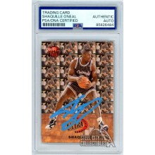 Shaquille O'Neal 1992-93 Fleer Ultra All-Rookie Auto Card PSA/DNA (Light Blue)