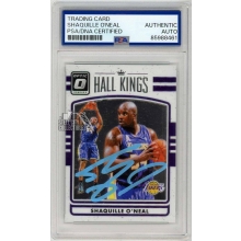 Shaquille O'Neal 2016-17 Panini Donruss Optic Hall Kings Autograph Card #1 PSA/DNA (Blue)