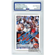 Shaquille O'Neal 1993 Upper Deck Future Rookie Auto Card PSA/DNA (Light Blue)