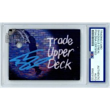 Shaquille O'Neal 1992 Upper Deck NBA Draft Rookie Auto Card PSA/DNA (Light Blue)