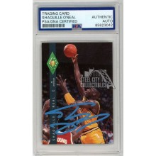 Shaquille O'Neal 1992-93 Classic Four Sport Autograph Rookie Card #318 PSA/DNA (Light Blue)