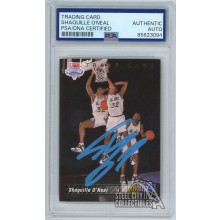 Shaquille O'Neal 1992-93 Upper Deck Rookie Autograph Card PSA/DNA (Light Blue)