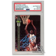 Shaquille O'Neal 1992-93 Classic Four Sport Draft Pick Collection Autograph Rookie Card #1 PSA/DNA (Light Blue)