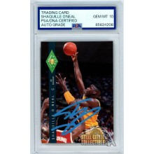 Shaquille O'Neal 1992 Classic Four Rookie Auto Card #318 PSA/DNA 10 (Light Blue)