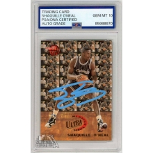 Shaquille O'Neal 1992-93 Fleer Ultra Autograph Rookie Card #7 PSA/DNA 10 (New Label Blue)