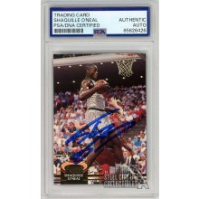 Shaquille O'Neal 1992-93 Topps Stadium Club Autograph Rookie Card #247 PSA/DNA (New Label)