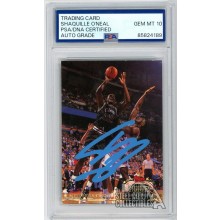 Shaquille O'Neal 1992-93 Topps Stadium Club Member's Choice Rookie Auto Card PSA/DNA 10 (Light Blue)