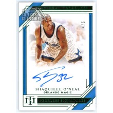 Shaquille O'Neal 2020-21 Panini NT Peerless Emerald Auto Card #PE-SHQ 4/5