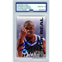 Shaquille O'Neal 1995 Skybox For Real Emotion Autograph Card #70 PSA/DNA 10