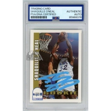 Shaquille O'Neal 1992-93 Hoops Autograph Rookie Card #442 PSA/DNA (Blue)