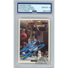Shaquille O'Neal 1992 Classic Draft Rookie Auto Card PSA/DNA 10 (Light Blue)