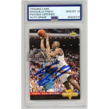 Shaquille O'Neal 1992-93 Upper Deck All-Star Recruits Autograph Rookie Card #34 PSA/DNA 10