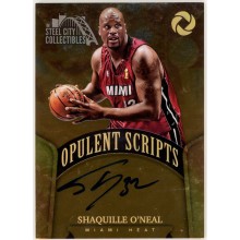Shaquille O'Neal 2017-18 Panini Opulence Opulent Scripts Autograph Card 06/10