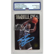 Shaquille O'Neal 1993-94 Skybox Premium Center Stage Autograph Card #CS2 PSA/DNA (Blue)
