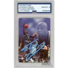 Shaquille O'Neal 1993-94 Fleer Ultra Rebound King Autograph Card #9 PSA/DNA 10 (Blue)