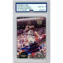 Shaquille O'Neal 1992-93 Topps Stadium Club Rookie Auto Card #247 PSA/DNA 10