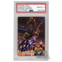 Shaquille O'Neal 1992-93 Topps Stadium Club Members Choice Autograph RC Card #201 PSA/DNA 10