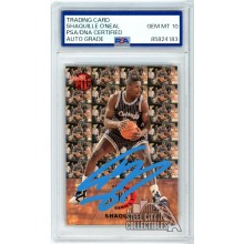 Shaquille O'Neal 1992-93 Fleer Ultra Rookie Auto Card PSA/DNA 10 (Light Blue)